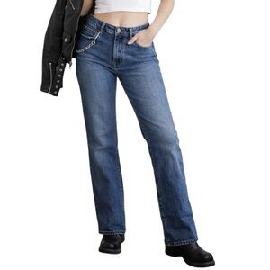 Harley-Davidson Bootcut Jeans Size 4L Mid-Rise Moto Denim - Authentic 00s Jeans